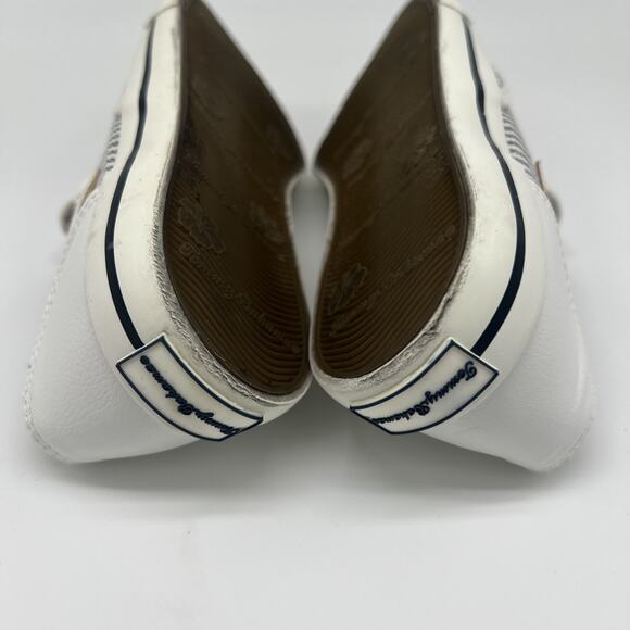 Tommy Bahama Women’s 6 Canvas Shoes Sneaker White Navy Striped Boat Slip On - Picture 7 of 7